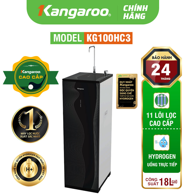 MÁY LỌC NƯỚC KANGAROO HYDROGEN KG100HC3 - HÀNG CAO CẤP 2024