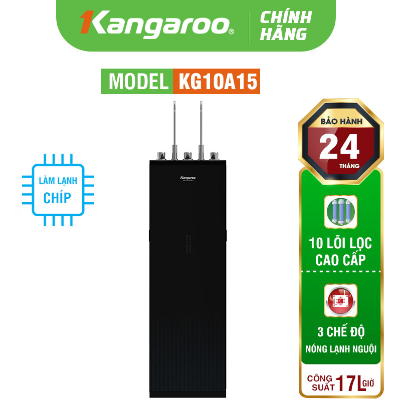 MÁY LỌC NƯỚC NÓNG LẠNH KANGAROO KG10A15 - MẪU MỚI 2024