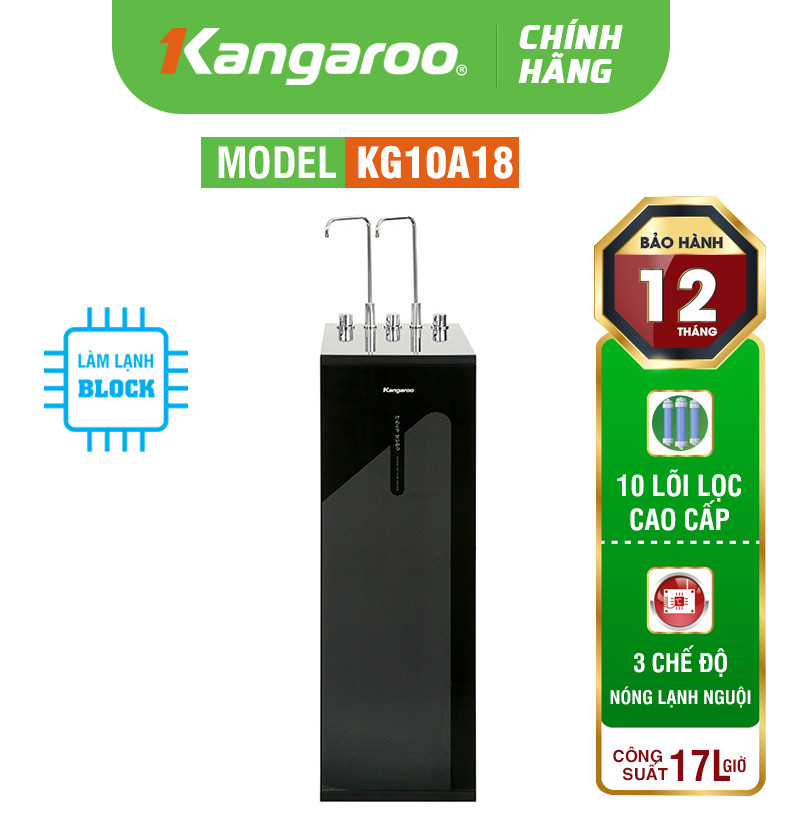 MÁY LỌC NƯỚC NÓNG LẠNH KANGAROO KG10A18 - 10 LÕI LỌC