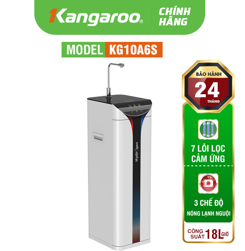 MÁY LỌC NƯỚC KANGAROO HYDROGEN SLIM NÓNG LẠNH KG10A6S