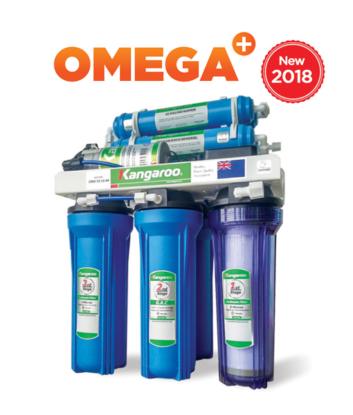 Máy lọc nước Kangaroo Omega+ KG02G4 – 9 lõi lọc – Không vỏ tủ
