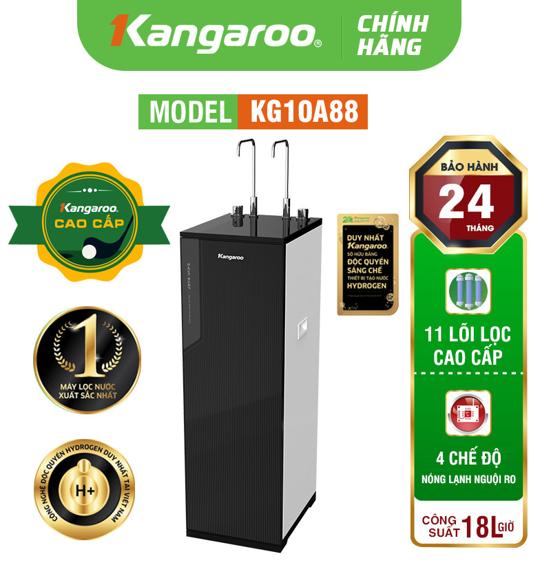 MÁY LỌC NƯỚC KANGAROO HYDROGEN KG10A88 - HÀNG CAO CẤP 2024