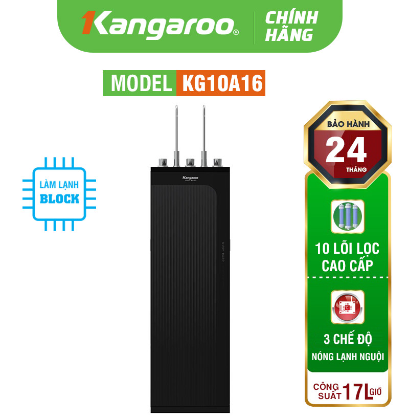 MÁY LỌC NƯỚC NÓNG LẠNH KANGAROO KG10A16 - MẪU MỚI 2024
