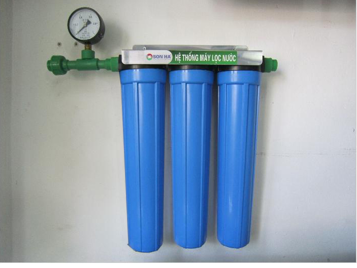 Máy lọc nước đầu nguồn 3 cấp lọc thông minh (lõi cation)