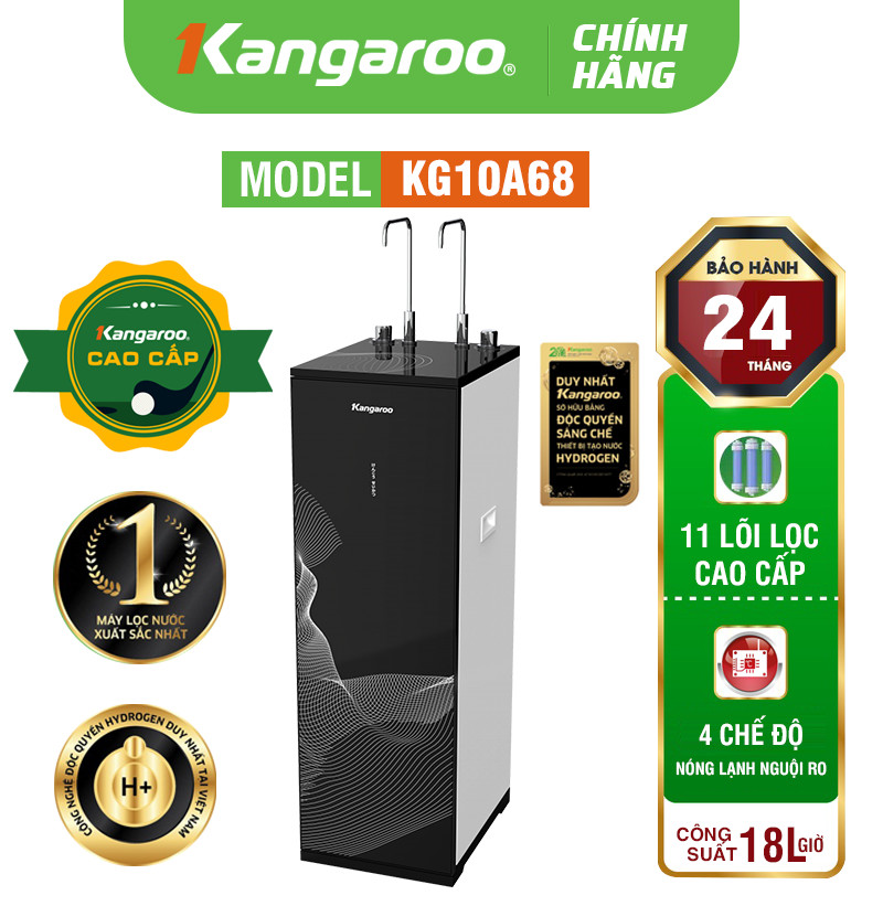 MÁY LỌC NƯỚC KANGAROO HYDROGEN KG10A68 - HÀNG CAO CẤP 2024